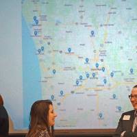 Natalie Davenport and Kahler Sweeney, MPA students and members of the ICMA Graduate Student Chapter